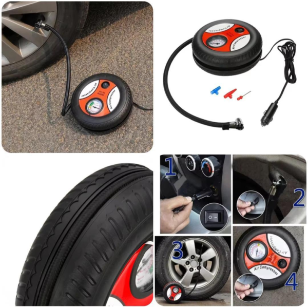 Portable Tire Inflator for Cars & Bikes