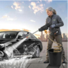 21V Cordless Car Wash Spray Gun 600PSI High Pressure Washer