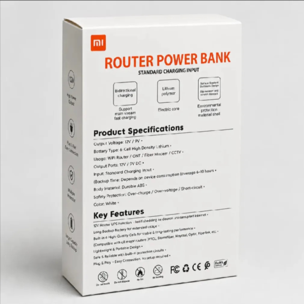 Xiaomi 12V Mini UPS Backup for WiFi Routers