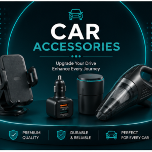 Car accessories category featuring smart automotive gadgets and driving essentials
