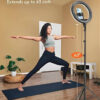 26cm LED ring light setup