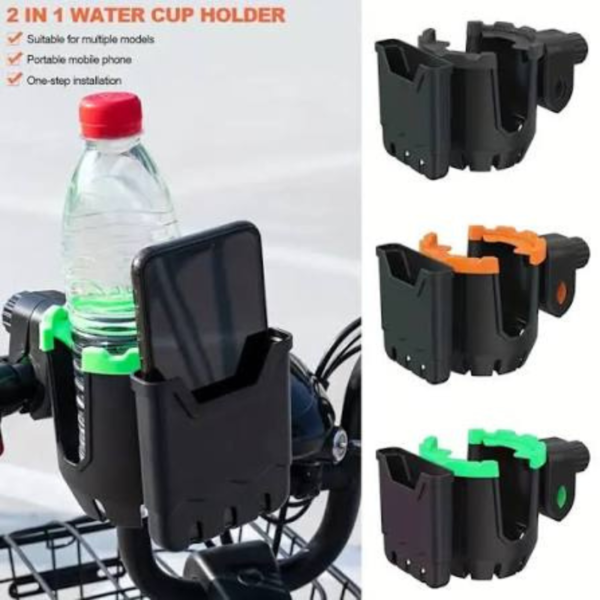 Universal 2-in-1 Motorcycle Cup Holder & Mobile Phone Bracket (HT-506)